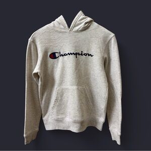 Champion Boy's Light Gray Hoodie
